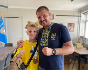 Міський голова привітав бориспільського спортсмена Сергія Артеменка з перемогою на чемпіонаті Європи з боксу