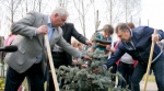 Віктор Янукович у день всеукраїнської акції «За чисте довкілля» посадив дерева на території дитячого будинку «Любисток»