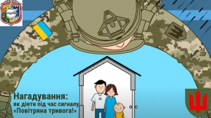 Нагадування: як діяти під час сигналу “Повітряна тривога!”