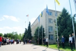 У БОРИСПОЛІ ВІДБУЛАСЯ УРОЧИСТА ЦЕРЕМОНІЯ ПІДНЯТТЯ ДЕРЖАВНОГО ПРАПОРА УКРАЇНИ ТА ПРАПОРА ЄВРОПЕЙСЬКОГО СОЮЗУ З НАГОДИ ВІДЗНАЧЕННЯ ДНЯ ЄВРОПИ