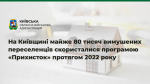 На Київщині майже 80 тисяч вимушених переселенців скористалися програмою «ПРИХИСТОК» протягом 2022 року