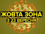З 23 вересня Бориспільська громада у "жовтій зоні" епідемічної небезпеки
