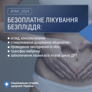 Лікування безпліддя у Програмі медичних гарантій