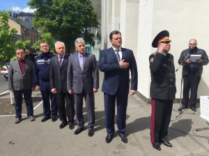 СТЕЛУ ГЕРОЯМ-ЛІКВІДАТОРАМ ЧАЕС ВІДКРИЛИ НА ФАСАДІ ГОЛОВНОГО УПРАВЛІННЯ ДСНС УКРАЇНИ У КИЇВСЬКІЙ ОБЛАСТІ