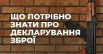 Що потрібно знати про декларування зброї